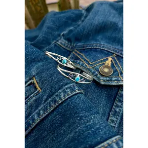 Turquoise baby cuffs