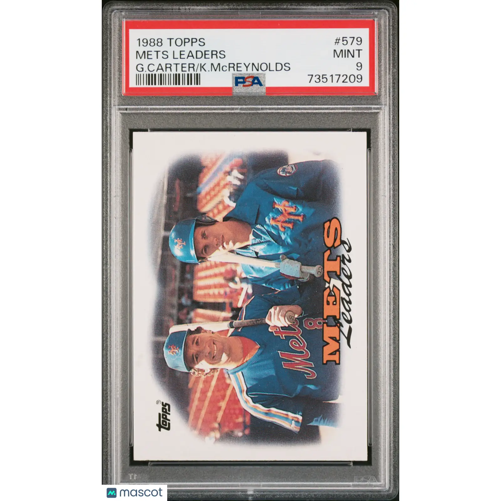 Mets Leaders PSA 1988 Topps Baseball #579 9 73517209