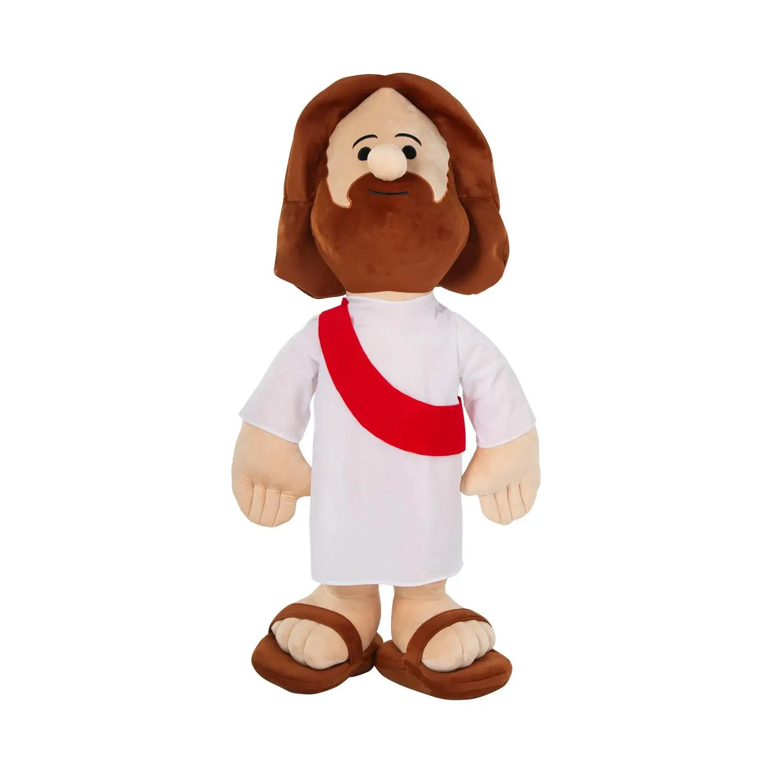 40" Large Plush Jesus Stuffed Figure with Tunic and Sash - Faith-Inspired Toy for Church, Perfect for Classic & Novelty Toy Collections