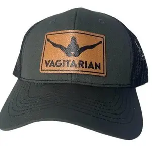 Vagitarian Hat, Hunting Trucker Cap, Gift for Hunter Husband, Funny Deer Patch, Outdoorsman Style Hat, Buck Lover Accessory