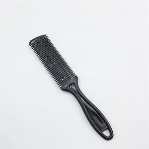 Ergonomic Double-Sided Haircut Comb with Stainless Steel Blades, Lightweight Hair Trimmer for All Hair Types, Suitable for Long and Short Hair, Grooming Comb, Hair Care Comb, Hair Cutting Comb, Dual Ended Comb