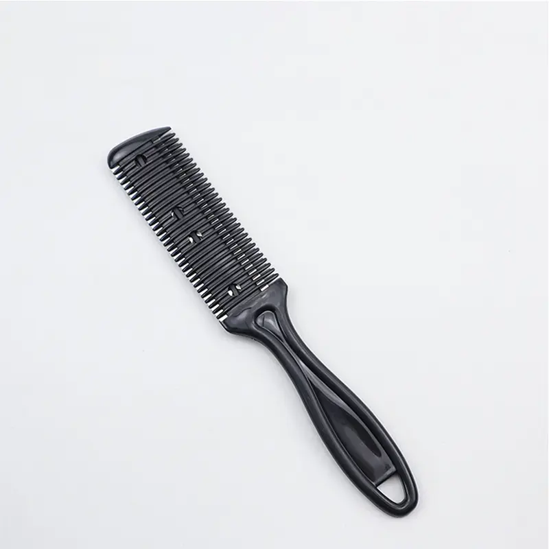 Ergonomic Double-Sided Haircut Comb with Stainless Steel Blades, Lightweight Hair Trimmer for All Hair Types, Suitable for Long and Short Hair, Grooming Comb, Hair Care Comb, Hair Cutting Comb, Dual Ended Comb