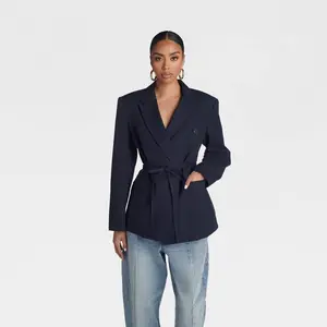 KBB by KAHLANA Women's 'The Erin Blazer' - Navy Blue S