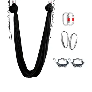 [Durable Aerial Yoga Hammock] Durable Aerial Yoga Hammock |     Aerial Strap Extender, Hanging Buckles - Home Aerial, Anti-Gravity Yoga, Handstand, Beginner Yoga Kit for All Levels Mountain Bike with Suspension Fork