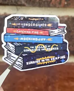 Hunger Games Book Stack Sticker