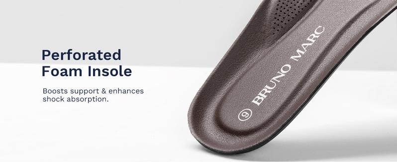 Bruno Marc Men's Metallic Slip-On Dress Loafers