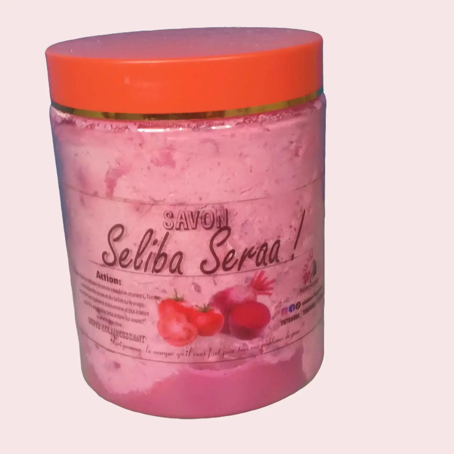 Seliba Sera Beets & Tomatoes Bath Soap (500g) - Naturally Derived Clean Beauty Cleanser for Adults, Nourishing Solid Body Wash for Skin Glow & Radiant Tone Brightening, Fresh Bath & Body Care, Glow Nourishing Soap