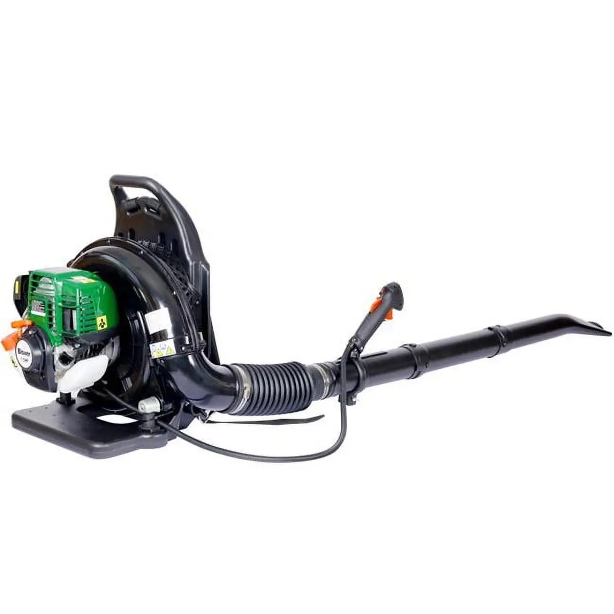 Direct Wicker UBS-W46551394 580CFM 37.7cc 4-Stroke Engine Backpack Leaf Blower with Extention Tube for Blowing Leaves and Dust - Green