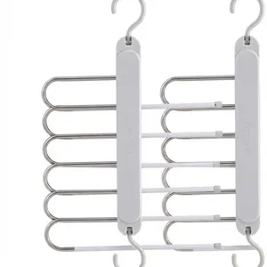 Gusto Lab Pants Hangers Space Saving  Scarf and Jean Hangers - Closet Organizer and Space Saver Pant Rack, Leggings Hanger, and Scarf Holder with 360° Swivel Hook tiktokshopspringglowup Beech Wood outdoorfun