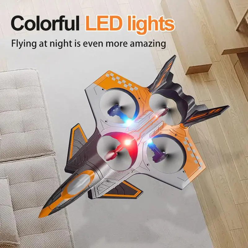 Tongli Remote Control Stunt Fixed-Wing Foam Fighter Plane - Unisex Kids 10-12 Years Beginner-Friendly Toy, Lightweight, Smooth Control, Sports/Science Educational Outdoor Model, Batteries Packed Separately