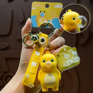 Nai-long Keychain for Women- Cute Action Figure Keychain with Wrist Strap for Backpack、Bags、Purses