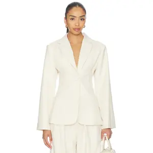 SOLAQUA The Emery Blazer in Ivory