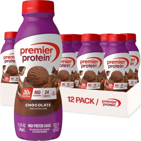 Shake, Chocolate, 30g Protein, No Added Sugar, 24 Vitamins & Minerals to Support Immune Health, Gluten-Free,11.5 fl oz (12 Pack)