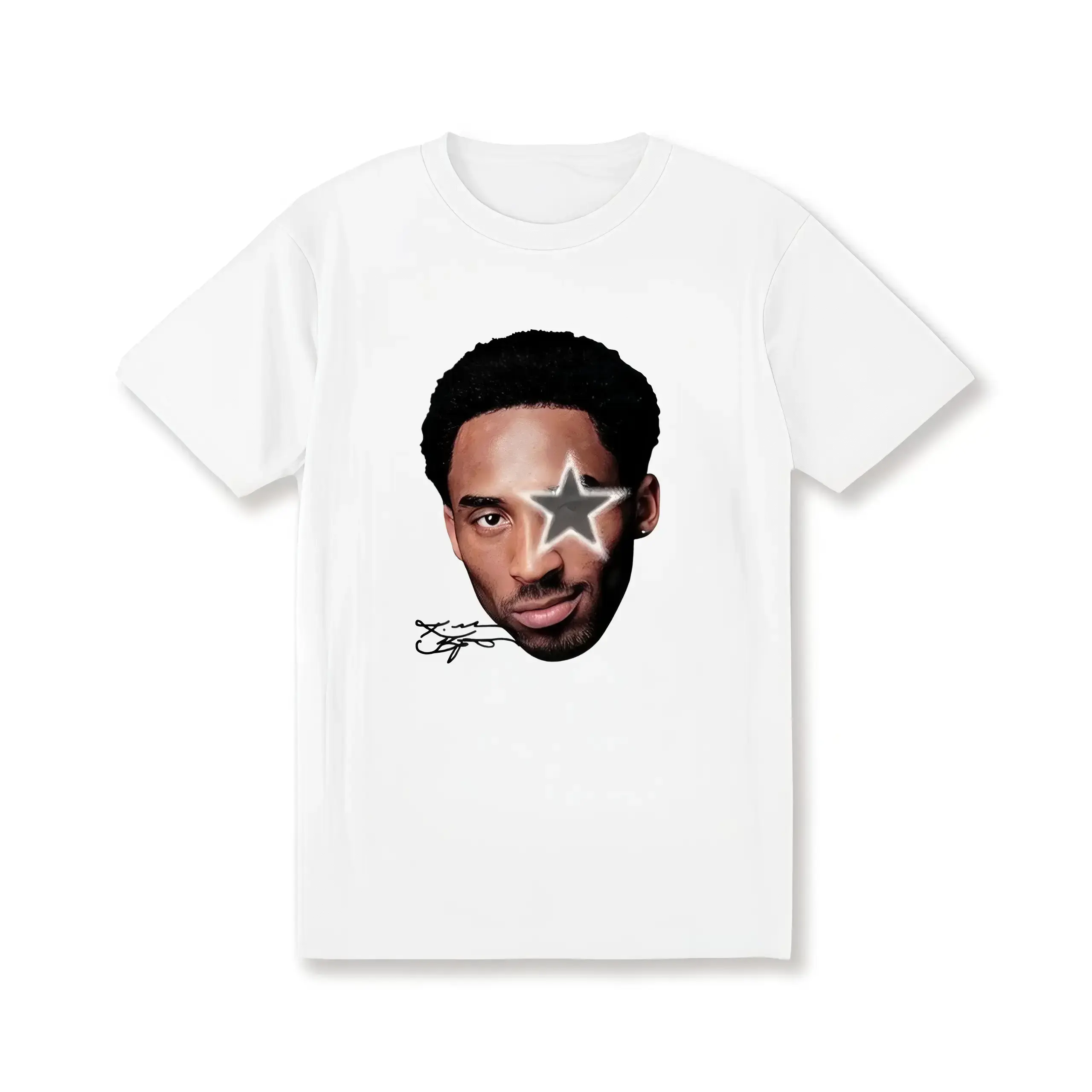 Youth And Adult Kobe Big Face Grey Star Graphic T-Shirt, Graphic Tees For Boys, Graphic Tees, Kids Clothing Boys, Youth Clothing, Boys Clothing