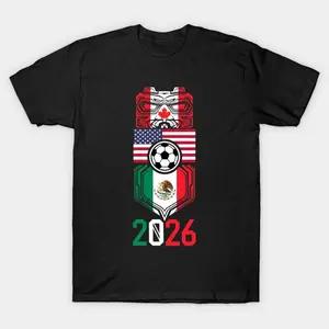 Universal style for fans worldwide, top gift for everyone North American World Soccer Totem 2026 T-shirt
