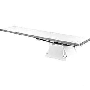Radiant Stainless Steel Salt Pool Diving Base - Salt-Friendly, White Base Only, Easy Setup, Hardware-Included Aquatic Fitness Equipment for Sports & Outdoor Use, Includes Hardware