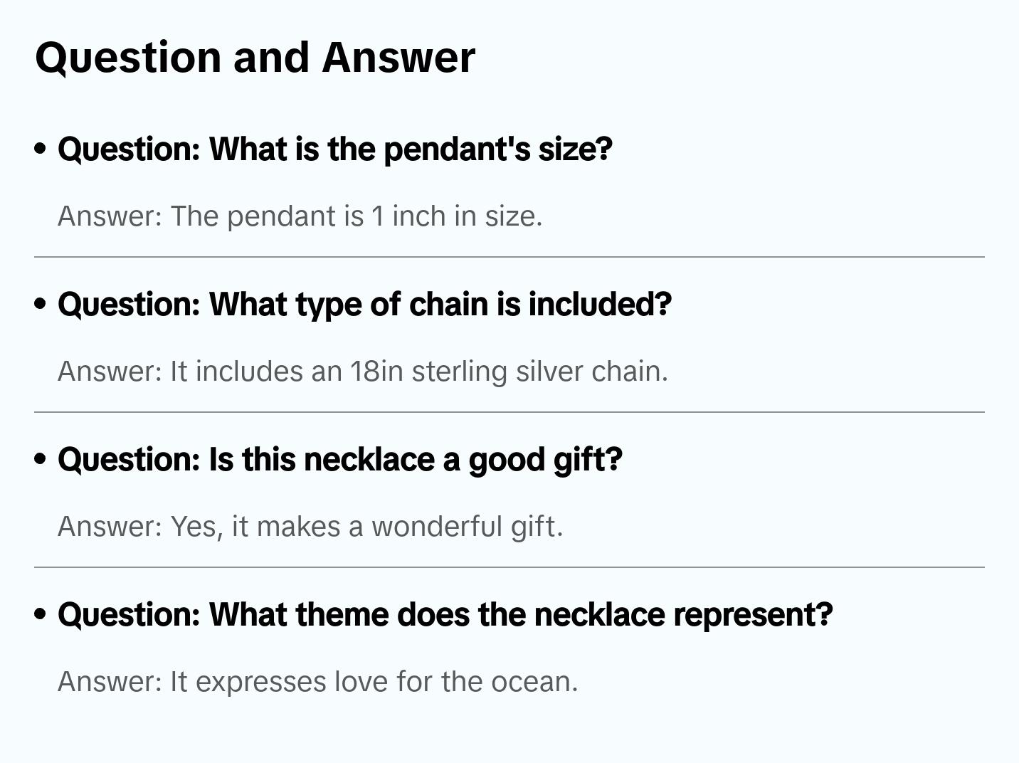 Natural Larimar Whale Tail Pendant Necklace