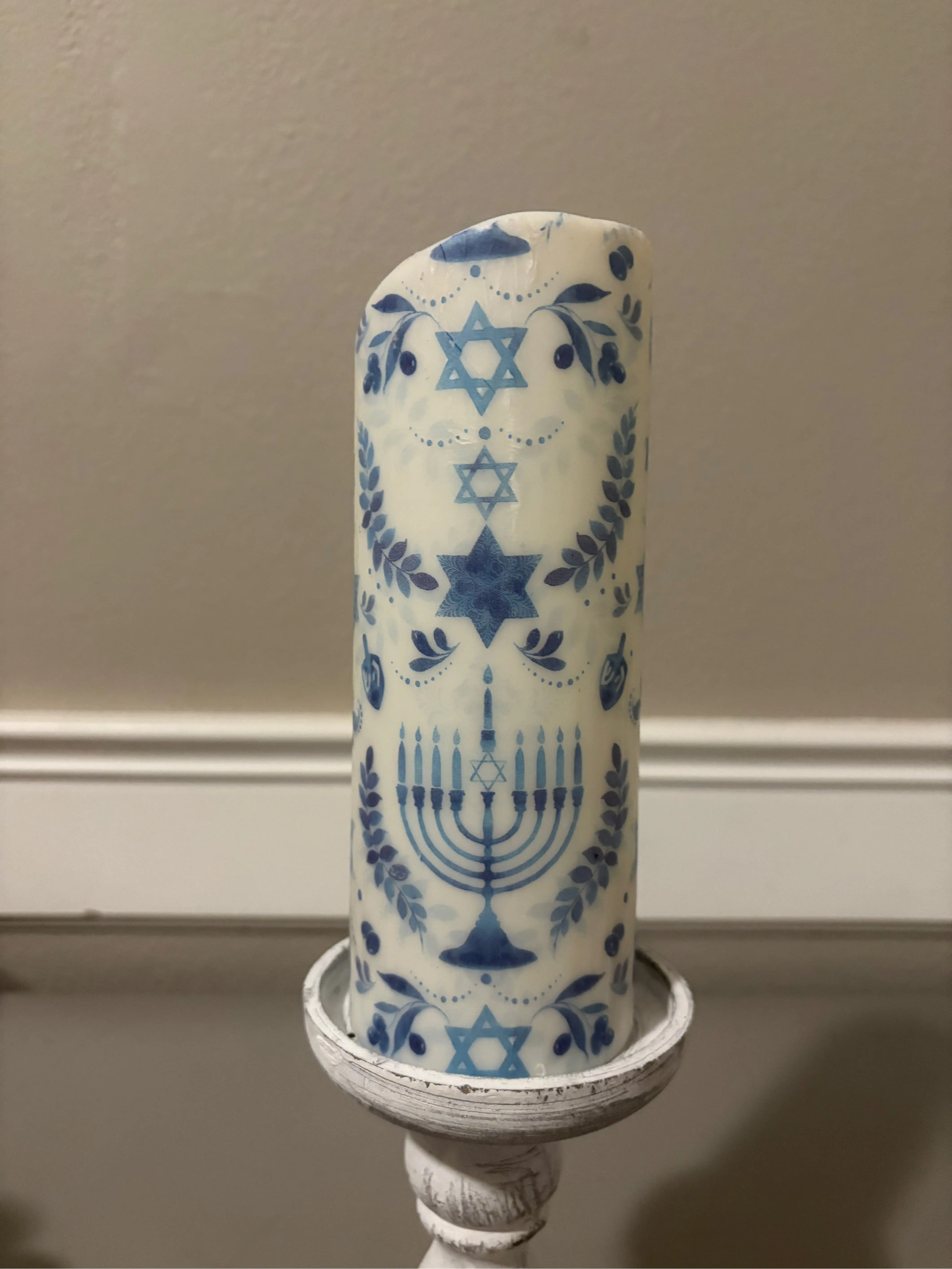 AA Chanukah Candle