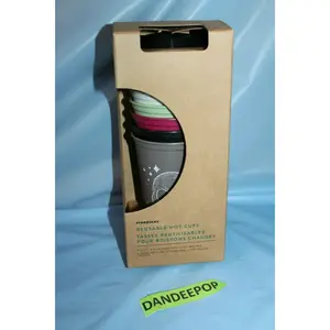 Starbucks Halloween Theme Reusable Hot Cups 16 Oz With Lids In Box Fall 2019