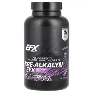 EFX Sports Kre-Alkalyn® EFX, 120 Capsules (750 mg per Capsule)