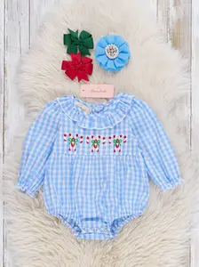 Candy Cane Bouquets Bubble Romper