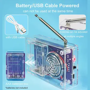 Soldering Solder Project, Portable Electronic Kits, Practice Soldering Kit for Learning and Teaching Solder and Electronic