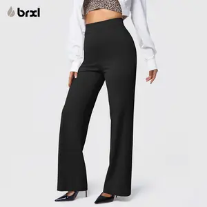 BRXL Work Pants for Women High Waisted Tummy Control Office Dress Pants with Pockets Business Casual Slim Fit Stretch Comfort Ankle Length Career Wear for Professional Outfits