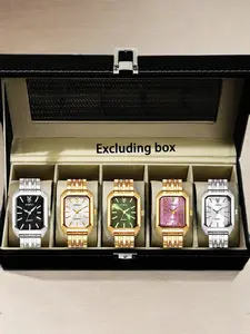 Women's Elegant Quartz Watch, Modern Fashionable Wristwatch for Women & Girls, Trendy All-match Watch for Birthday Gift