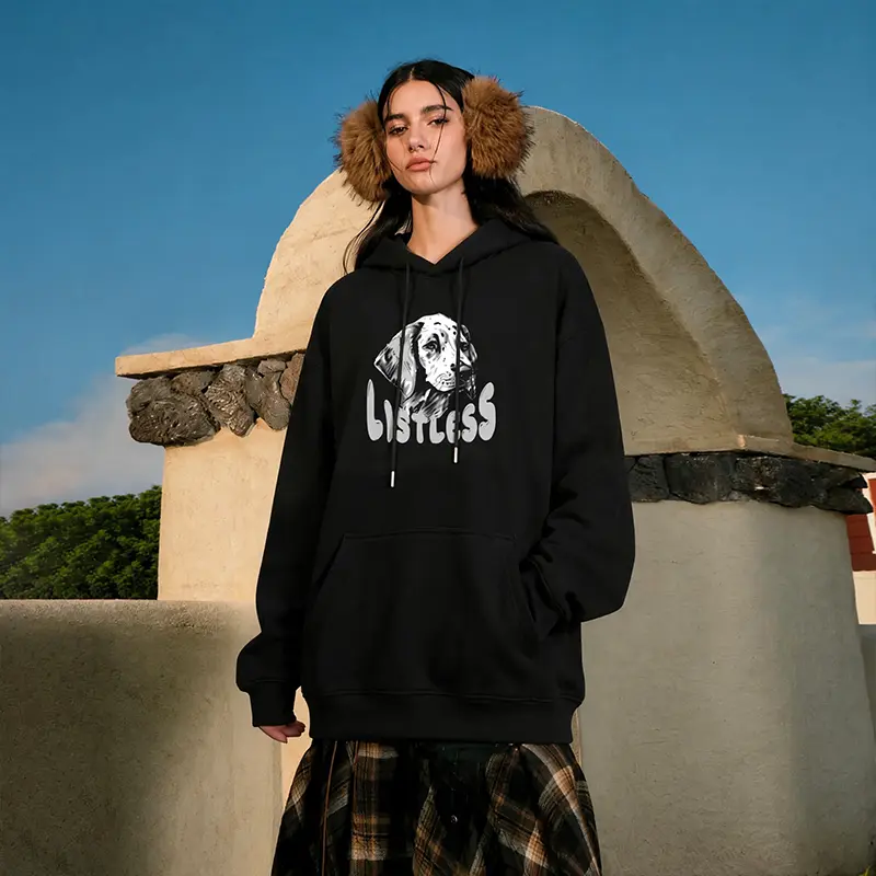 Thick, heavyweight 80% cotton streetwear hoodie for autumn/winter, loose fit, couples’ style; trendy street basic casual hoodies for men and women; loose, comfortable, fashionable pullover hoodies; unisex hoodies; ships from a U.S.-based warehouse.
