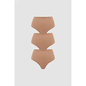 Cozy High Waisted Thongs 3 Pack