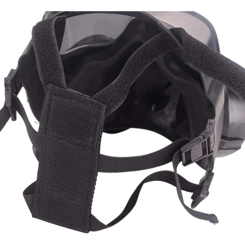 Full Face Airsoft Gas Mask Tactical Skull Dummy Toxic Game Mask for BB Gun CS Paintball Cosplay Costume Halloween Masquerade