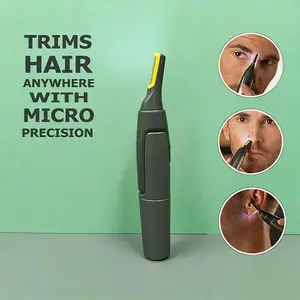 Ultra-Thin Precision Nose Trimmer Electric Ear Clipper Mini Portable Men's Safety Cleaning Tool, Safe and Convenient Grooming Accessory, Nose Hair Trimmer