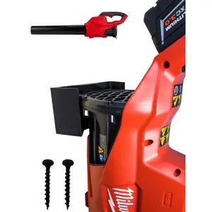 M18 Fuel Leaf Blower Wall Mount - Compatible with 2724-20 & 2724-21 - Leaf Blower Wall Mount Holder Bracket for Garage Storage - Easy Installation with Free Screws Included (Black)