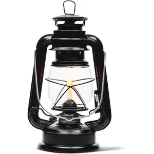Large Paraffin Oil Indoor Hurricane Lamp Emergency Farmer’s Lantern Indoor Oil Lamp Black Original