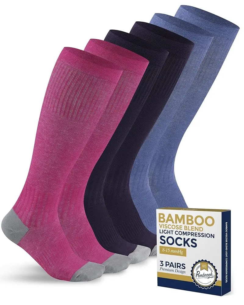 Blue/Pink/Purple - 3 Pairs