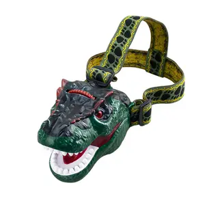 Dinosaur Projection Headlamp Toy for Kids – Roaring Sound, Colorful Lights & 4 Dino Projection Modes – Fun Adventure Headlight for Camping, Reading & Outdoor Play