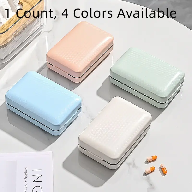New Magnetic Scratch-Resistant 8 Compartment Medicine Box, Portable Sealed Healthcare Organizer, Maroon Color, Food Grade Material, Travel Essential, Medical Organizer, Vitamin Organizer