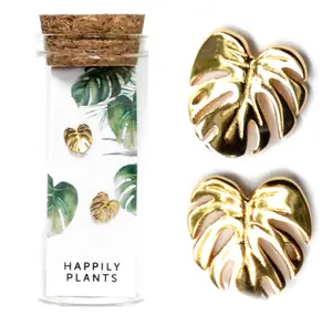 Monstera Deliciosa Stud Earrings