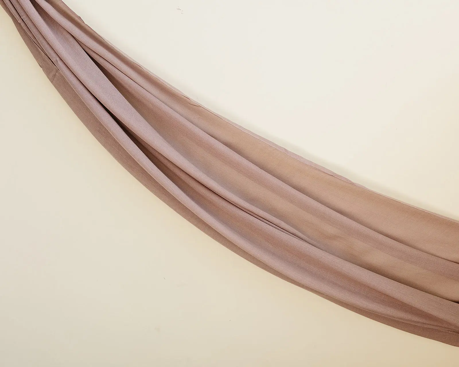 Bamboo Woven Solid Hijab - Tan