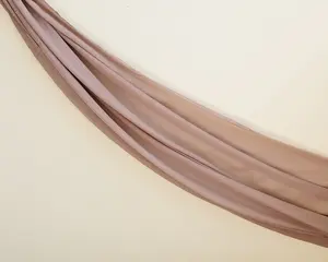 Bamboo Woven Solid Hijab - Tan