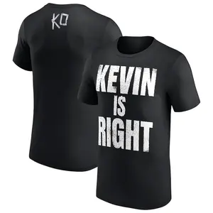 Men's Black Kevin Owens Kevin Is Right T-Shirt Wrestler Tee For Man and Woman Unisex T-Shirt, Hoodie, Sweatshirt Menswear Fitted