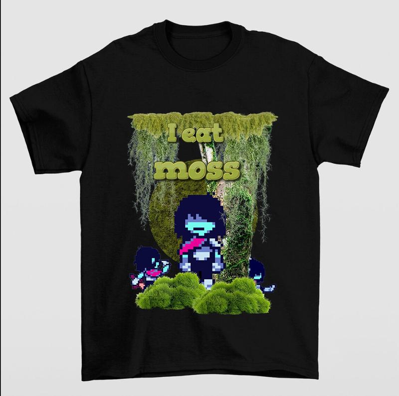 I Eat Moss Kris Deltarune Apparel Men Women T-shirts Pure Cotton Tee Collection T-shirt Clothing
