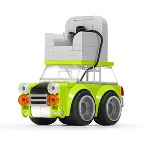 Vintage Mini Car Building Block Ornament, Classic Version Similar to Mr. Bean's Car, Collection, Decoration and Educational Toy