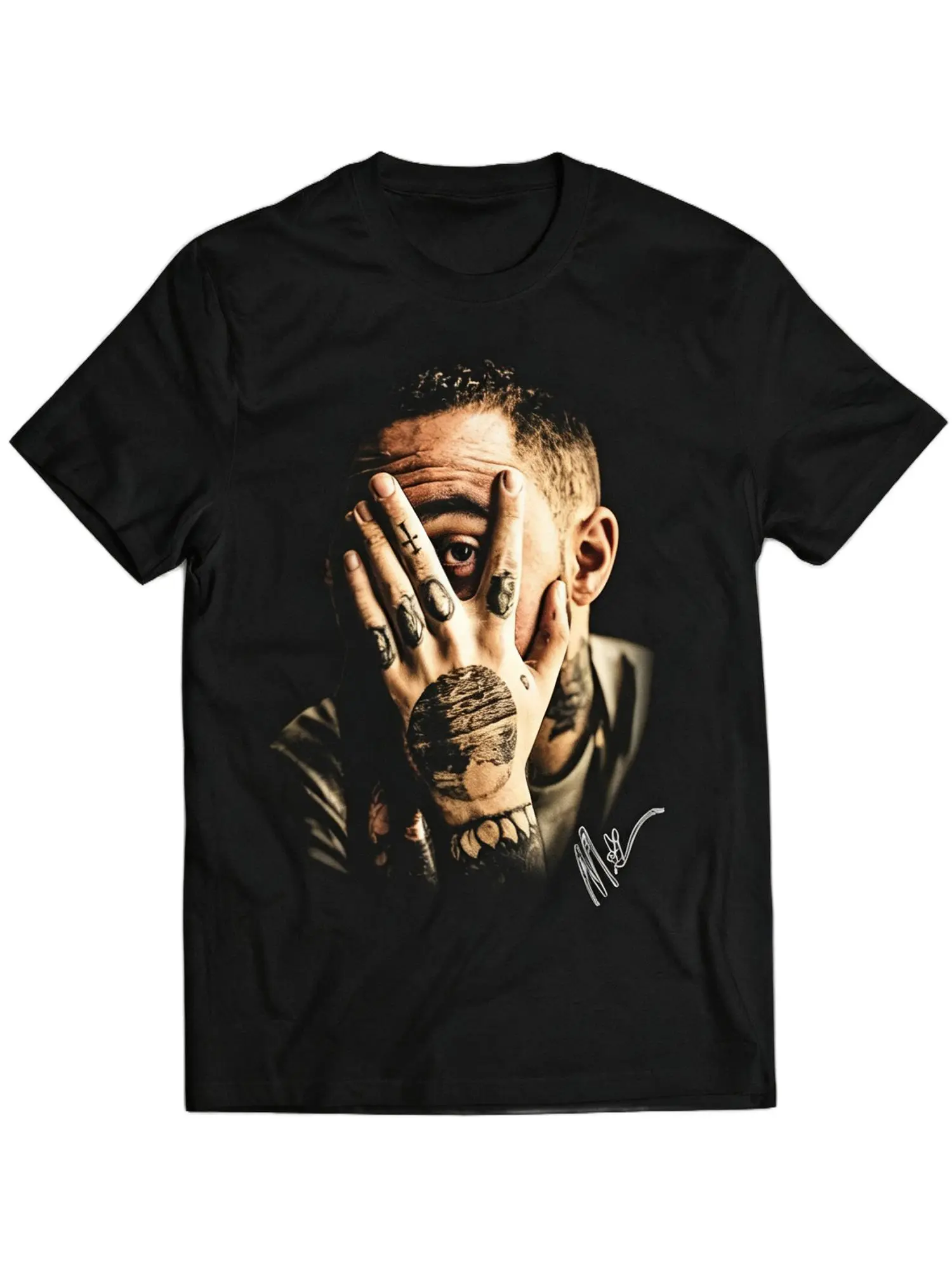 Unisex Mac Miller Big Face Vintage Graphic Tee - Mens Clothing, 90s RapHip Hop Retro Cotton, Casual Fit Streetwear, Baggy Bow Back Neck, Cool Gifts for Guys, Music Legend Urban Fan ApparelCrewneck Fabric trendyshirt                graphic clothing