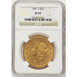 Liberty Double Eagles (1861-S $20)