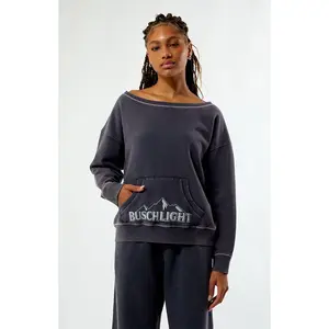 BUSCH LIGHT Women's 89 Off-The-Shoulder Sweatshirt