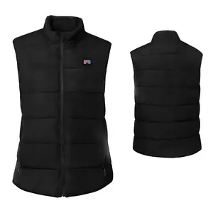 【Power Bank Not Include】Heated Vest for Women 15-Zone Warming LED Lightweight Jacket Cozy Winter Gear for Outdoor Night Activities Gifts Power Bank Not Included