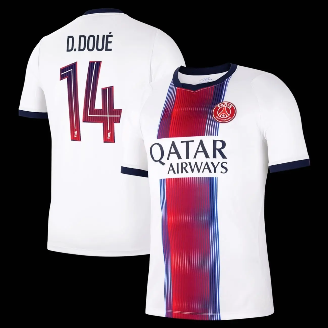 Unisex Soccer Jersey Ligue 1 Désiré Doué 14 Shirt Football Shirt Home Jersey 2026-2027