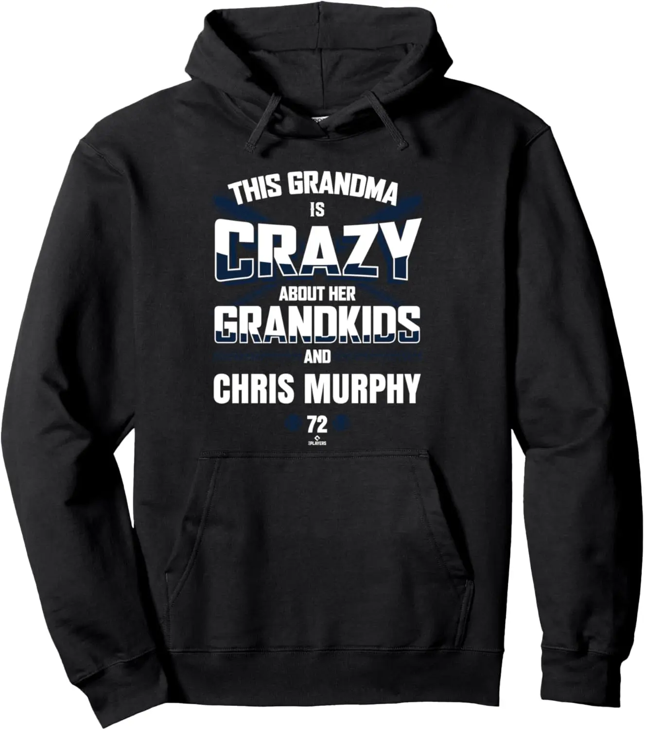 Grandma Crazy for Chris Murphy Boston Baseball MLBPA Pullover Hoodie