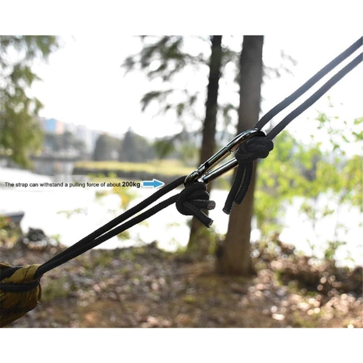 Large Camping Hammock, Two-color Design, Spacious Double Hammock with Storage Bag, Strong Load-bearing Capacity, Portable and Easy To Use, Suitable for Camping, Beach, Hiking and Other Outdoor Leisure Activities